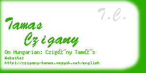 tamas czigany business card